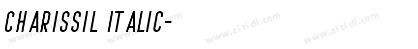 charissil italic字体转换 charissil italic字体转换